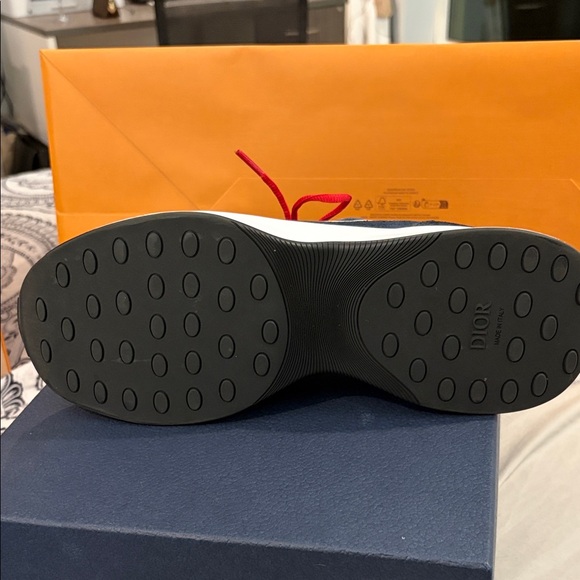 Dior Blue and Gray B25 Runner Sneakers - Picture 5 of 11